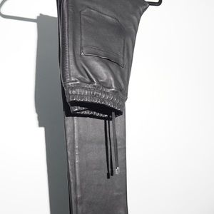 Balmain Black Leather Pants